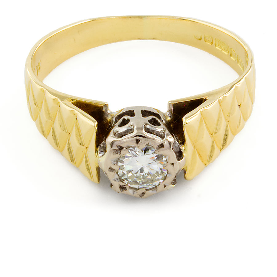 18ct gold Diamond Ring size J